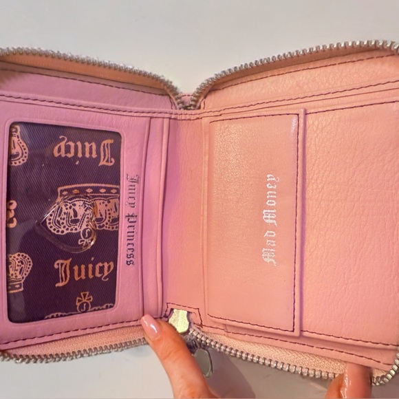 ✨ SUPER RARE Vintage Y2K Juicy Couture Brown/Pink Velour Wallet ✨ - Picture 5 of 5